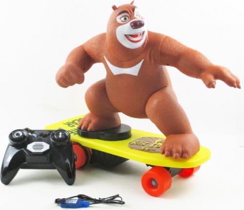 Радиоуправляемый робот Zhorya медведь на скейтбордe Magic Bear (6012-1)