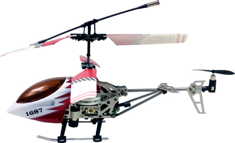 Радиоуправляемый вертолёт JiaYuan Whirly Bird Gyro (красный)