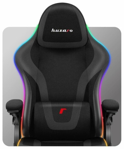 (EU) Игровое кресло Huzaro HZ-FORCE 4.6 RGB BLACK MESH, 276249402, Чёрное