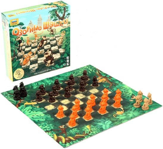 Настольная игра ZVEZDA Озорные шашки, логическая, ZV-8656