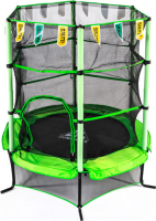 Батут DFC JUMP KIDS 55 зеленый, сетка (137см) 55INCH-JD-G