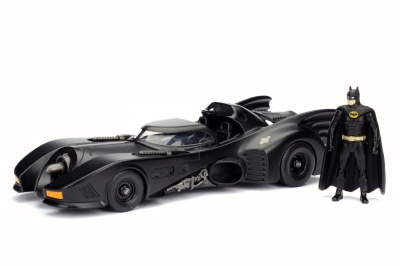 Модель автомобиля Jada 1:24 Batman 1989 Batmobile w/figure Die-Cast