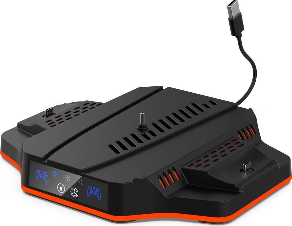 Охлаждающая док-станция DOBE для PS5 Slim с зарядными устройствами (TP5-3583)