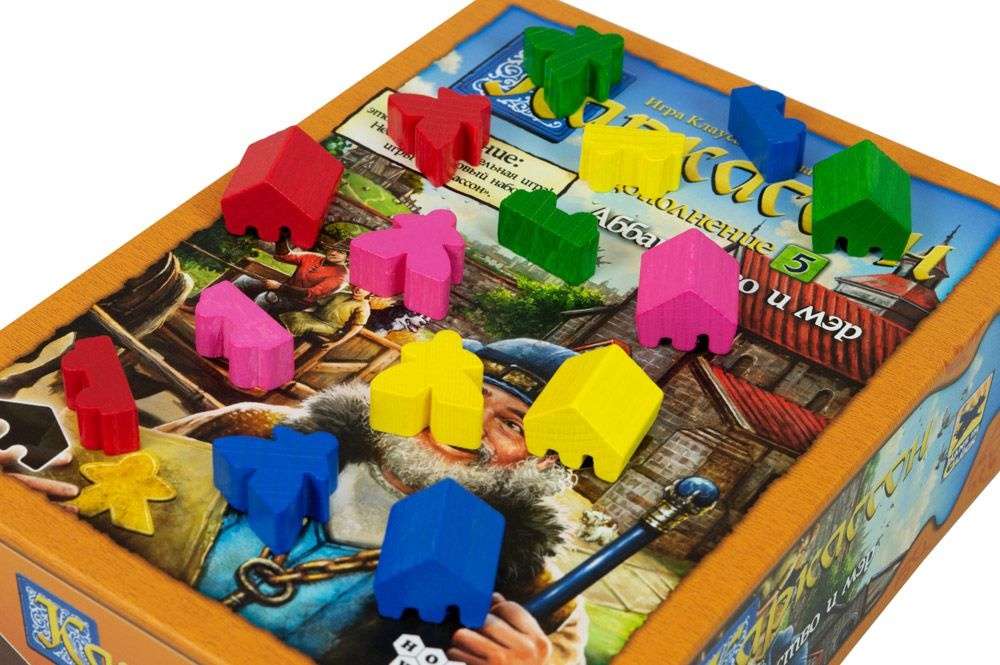(EU) Настольная игра Hobby World Каркассон: Аббатство и мэр (доп 5)