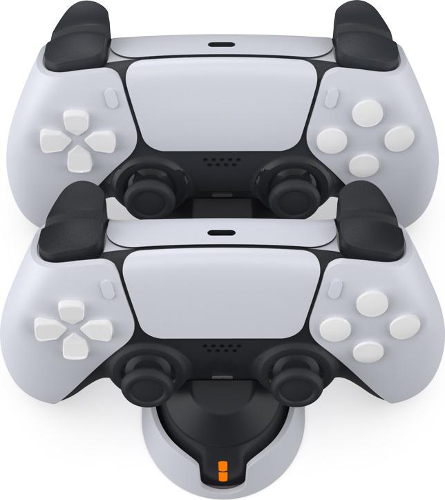 Зарядная станция DOBE для 2-х геймпадов Sony Dualsense (белая) (TP5-1501S)