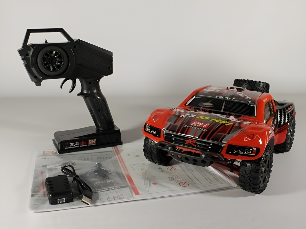 Радиоуправляемый шорт-корс Remo Hobby Rocket Brushless UPGRADE V2.0 (красный) 4WD 2.4G 1/16 RTR