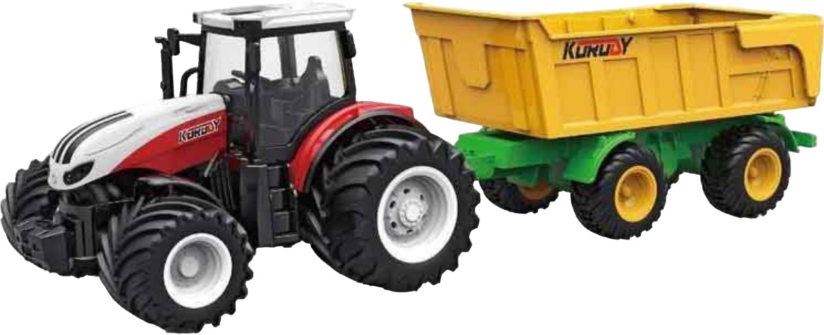 Радиоуправляемая модель фермерский трактор Korody KR6643K с прицепом самосвалом