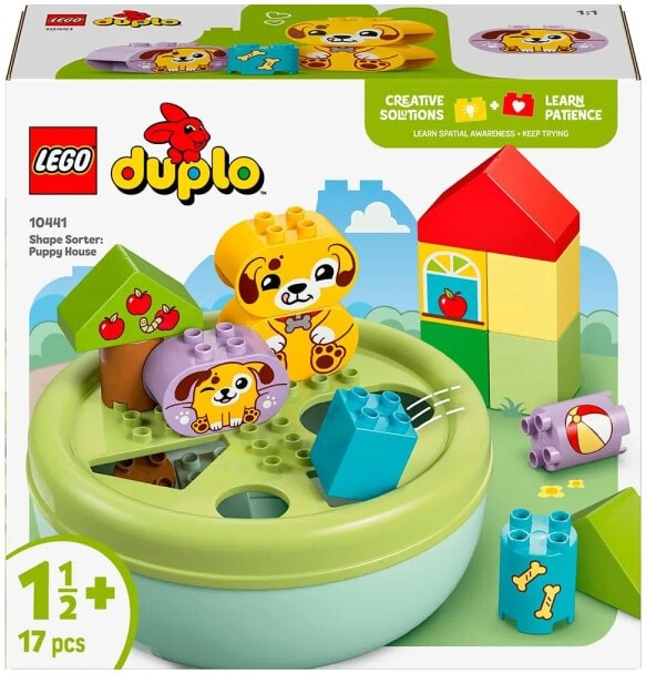 (EU) Конструктор LEGO Duplo Сортировщик фигур: Домик для щенков (10441)