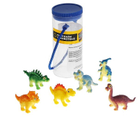 Игрушка пластизоль Играем вместе Динозавры набор 6шт, 6см, в ассорт. туба (русс. уп.) в кор.6*24шт T27007 (144)