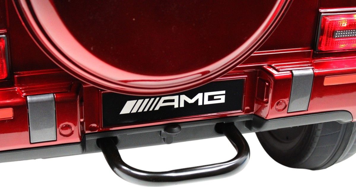 Детский электромобиль RiverToys Mercedes-Benz G63 (Mercedes-AMG-G63-K999KK-CHERRY-GLANEC) вишневый глянец