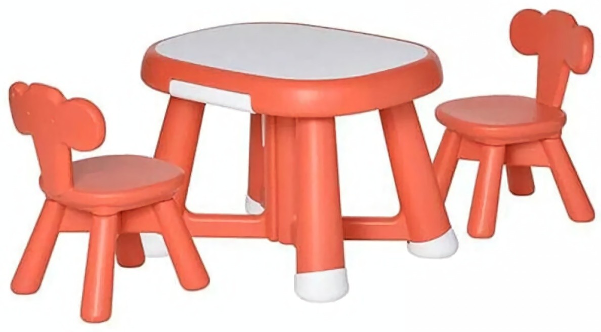 (EU) Детский набор стол и стулья QPLAY Kohala Baby, Оранжевое