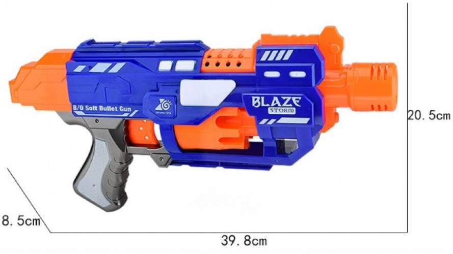 Пистолет Blaze Storm с мягкими пулями на батарейках, ZC7033