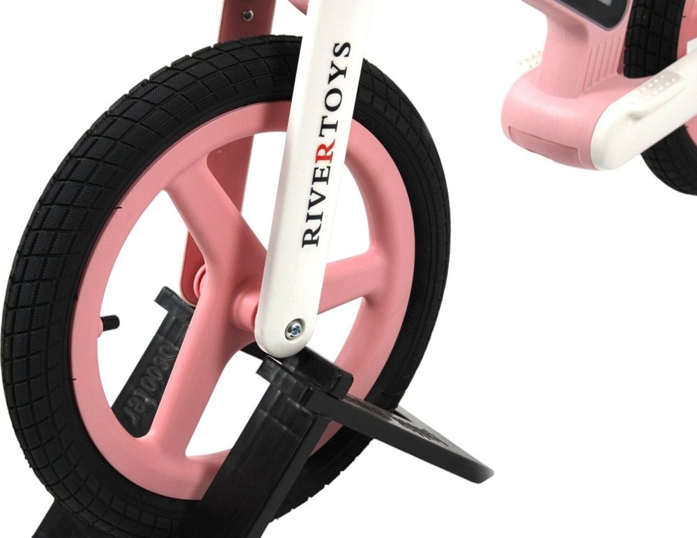 Детский беговел RiverToys (HB-003) (розовый)