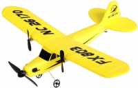 Радиоуправляемая модель Fei Xiong самолёт Piper Cub J3 для начинающих (FX803) Yellow