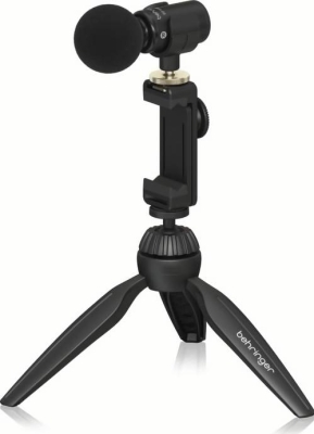 (EU) Комплект микрофона Behringer GO VIDEO KIT, конденсаторный, 32-бит/96 кГц, кардиоидный, USB, с треногой и кейсом