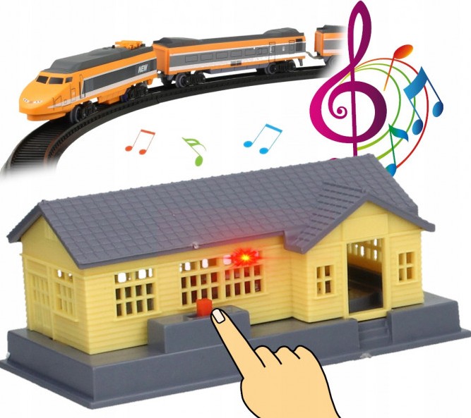 Железная дорога Fenfa Скоростной экспресс с ж/д станцией 4,3 м (1638A)