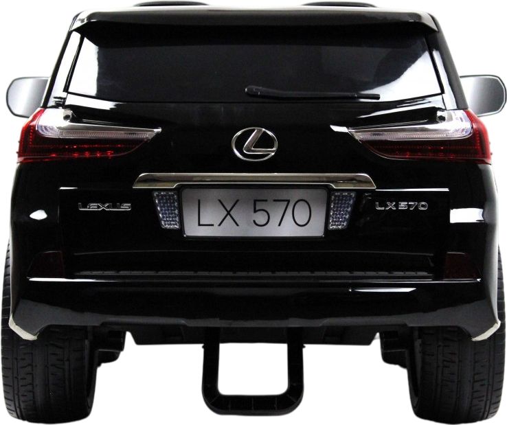 Детский электромобиль RiverToys Lexus LX570 (Y555YY) черный глянец