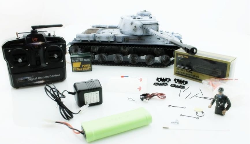 Р/У танк Taigen 1/16 ИС-2 модель 1944, СССР, зимний, (для ИК танкового боя) 2.4G, TG3928-1S-IR