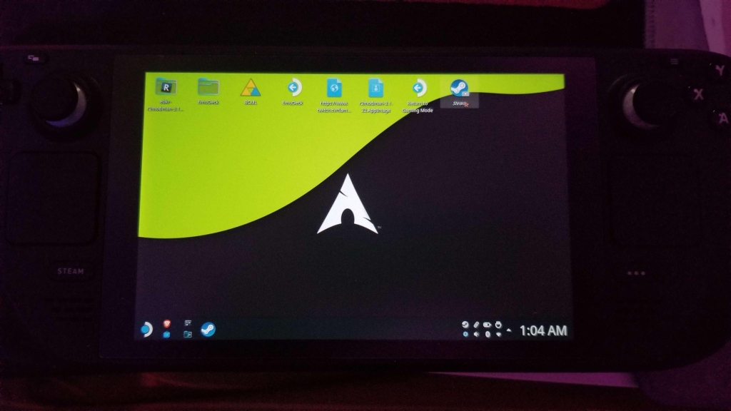 рабочий стол steam deck desktop mode linux интерфейс