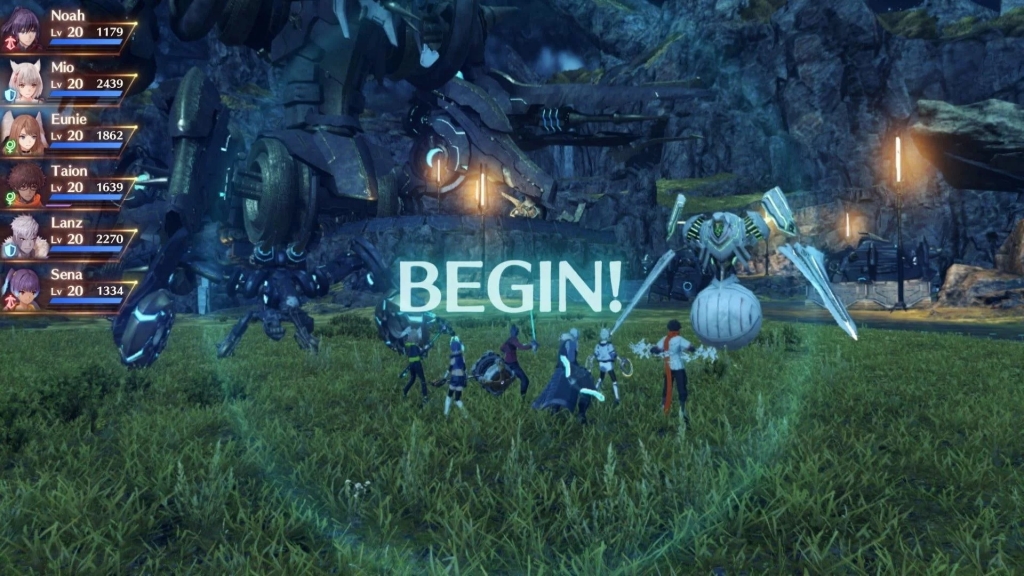 скриншот Xenoblade Chronicles персонажи в огромном мире