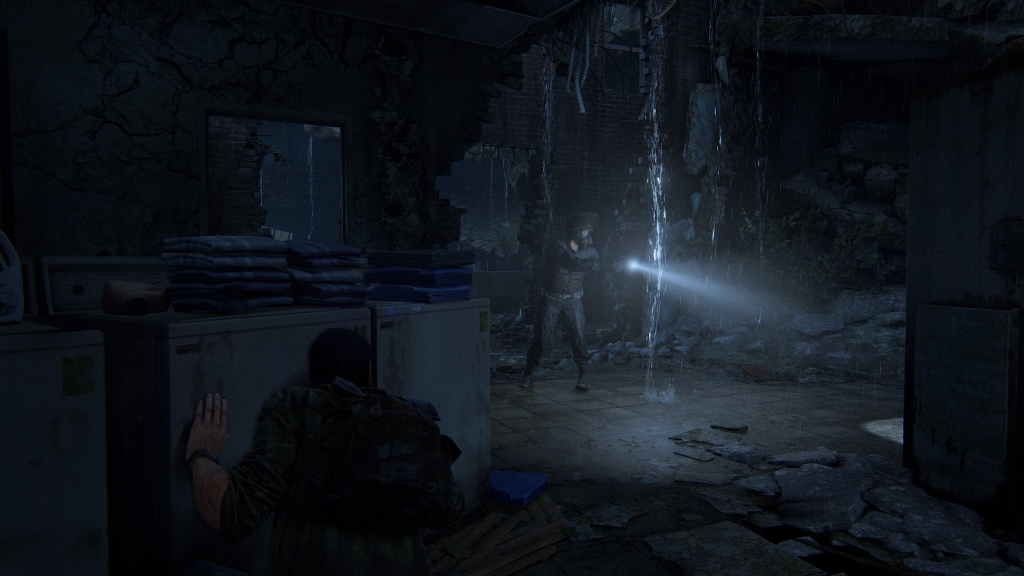 Локация с укрытиями и врагами из The Last of Us