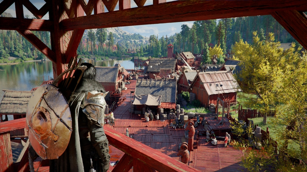 crimson desert масштабная битва открытый мир сражение героя и фэнтези пейзаж