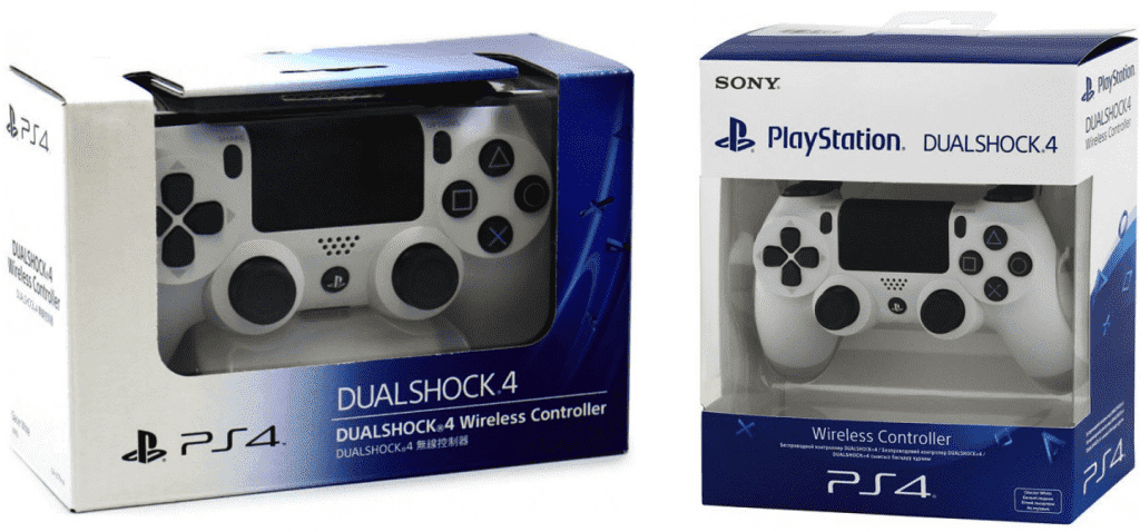 Различия коробки (упаковки) dualshock 4
