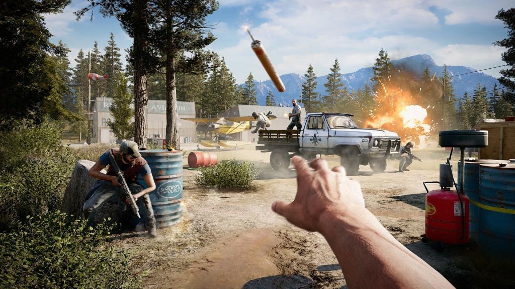 Скриншот зачистки базы в Far Cry 5