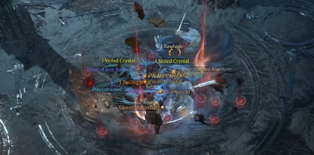 персонаж фармит мобов в MMORPG и получает опыт и ресурсы