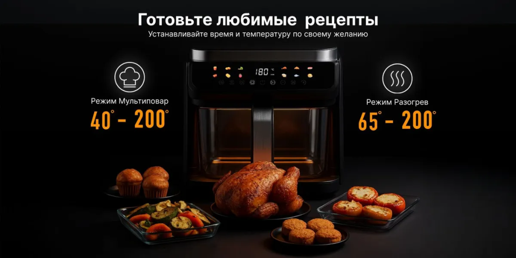 Аэрогриль RED ColorCook G500W Белый 10