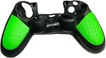 Силиконовый чехол для геймпада Non-Slip Sony DualShock 4 (чёрный-зелёный)