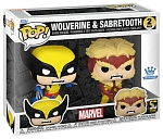 (CN) Фигурка Funko Pop! Marvel: Wolverine & Sabretooth 2-Pack (Funko Exclusive)