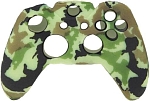 Силиконовый чехол для геймпада Microsoft XBOX One Wireless Controller (зелёный камуфляж)