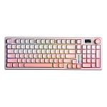 Клавиатура AULA S98Pro 3in1 RGB, синие свитчи, Бело-сине-тёмно-пурпурная