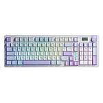 Клавиатура AULA S98Pro 3in1 RGB, синие свитчи, Бело-сине-тёмно-пурпурная