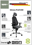 (EU) Офисное кресло Sitness PROFI, 241552446, Серое