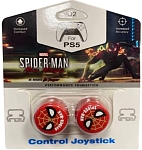 Высокие накладки на стики CQC Marvel Spider-Man Miles Morales для геймпада DualSense (красный)