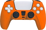 Силиконовый чехол для геймпада Sony DualSense PS5 (оранжевый)