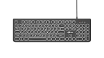 Клавиатура RITMIX RKB-214BL, Чёрная