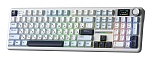 Клавиатура AULA F108 Pro Reaper свитчи, Бело-голубо-тёмно-пурпурная