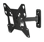 (EU) Настенное крепление для телевизора One For All WM2241 (13-40", 90° поворот, 15° наклон), Чёрный