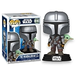Фигурка Funko POP! Star Wars: The Mandalorian - Мандалорец с Грогу на спине №818 (The Mandalorian)
