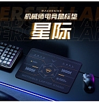 (EU) Коврик для мыши игровой Machenike Interstellar 25x21 см