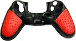 Силиконовый чехол для геймпада Non-Slip Sony DualShock 4 (чёрный-красный)