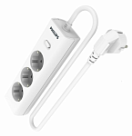 Сетевой фильтр Philips, 3 розетки, 2 м, Белый, CHP2135WA/51