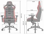 (EU) Игровое кресло DRIFT DR600BL, 269679086, Чёрное/Голубое