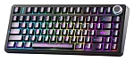 Клавиатура AULA F75 Neonight Cotton Candy бесшумные свитчи РУС, Чёрная