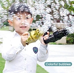 Генератор мыльных пузырей Gatling Electric Bubble Gun Миниган (чёрный)
