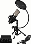 (EU) Набор для подкастинга IMG Stageline Podcaster Bundle ECMS-70, USB-интерфейс, конденсаторный микрофон с большой диафрагмой