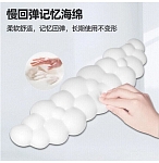 (EU) Коврик для мыши с подставкой для запястья HEY CAT'S DIARY HMW1 Small clouds Черный